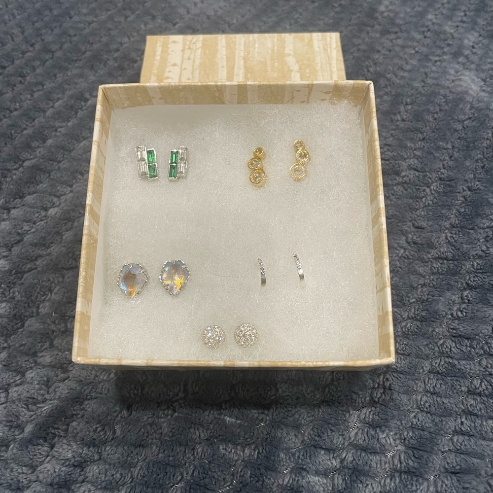 Elegant Multi-Color Earring Set